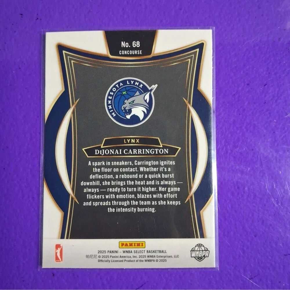 2025 Panini Select WNBA - Concourse DiJonai Carrington #68